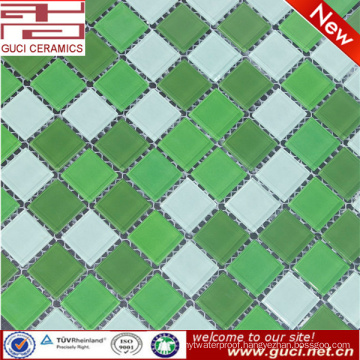 cheap glass mosaic patterns for swimming pool tile made in china